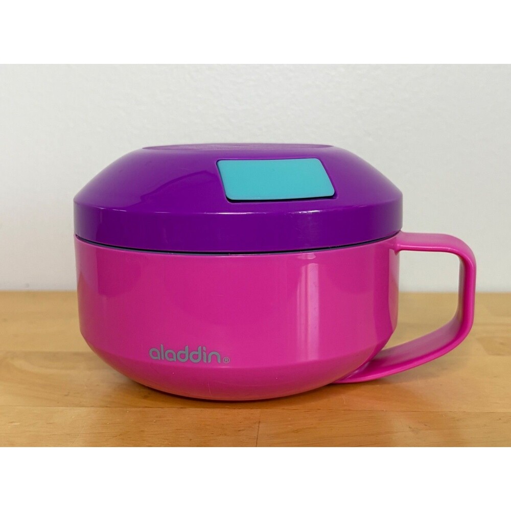 Aladdin Thermos Lunch Box Soup Built-In Spoon Bowl Mug 12 oz